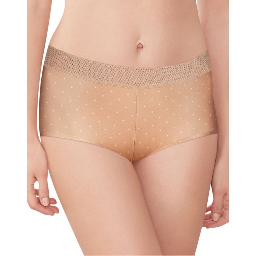 Maidenform NWT Paris Pearl Pin Dot Microfiber Lace Trim Boyshort 40760 2XL 9